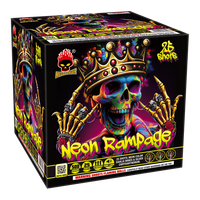 Neon Rampage 25-Shot XL Aerial Cake