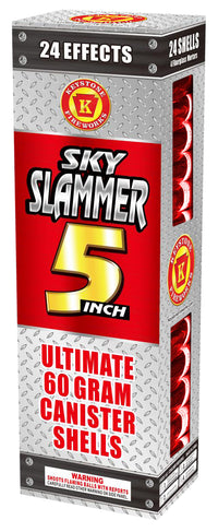 Sky Slammer proyectiles de mortero de 24 disparos y 5 pulgadas