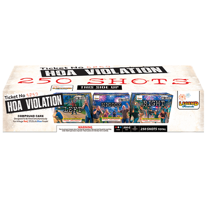 HOA Violation 250-Shot 1500 Gram Finale Kit