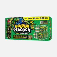 Pavo Real Dorado 16 Tiros Aéreos Estándar