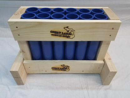 Great Lakes Mortar Racks™ 12-Shot Double Row Straight Rack