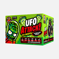 ¡Ataque OVNI!™ Juego de final aéreo XL® de 46 disparos® con OVNIs voladores.