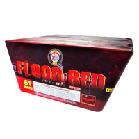 Tarta aérea XL Flood Red de 61 disparos