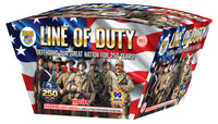 Line of Duty 90-Shot XL Aerial Cake
