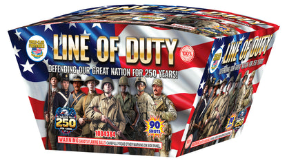 Line of Duty 90-Shot XL Aerial Cake