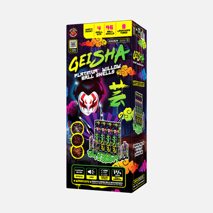 Geisha Platinum 24-Shot Willow Ball Shells
