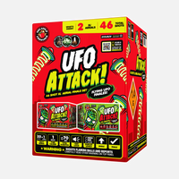 ¡Ataque OVNI!™ Juego de final aéreo XL® de 46 disparos® con OVNIs voladores.