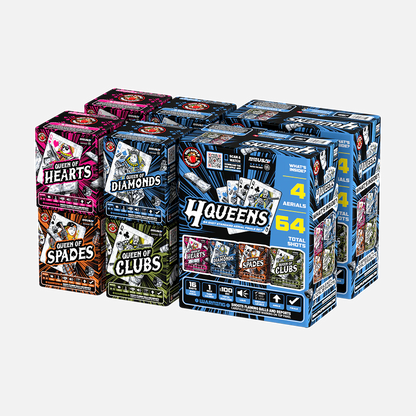 4 Queens™ 64 Shots Standard Aerial Finale Set®