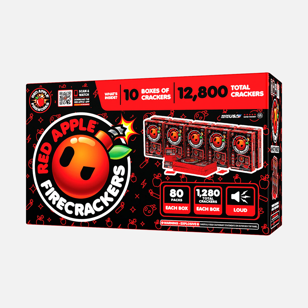 Petardos de bengalas Red Apple® Bombs de 16 disparos "Full Brick"