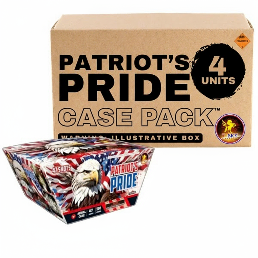 Patriot's Pride 47-Shot XL Aerial Cake | Case Pack™ 4/1