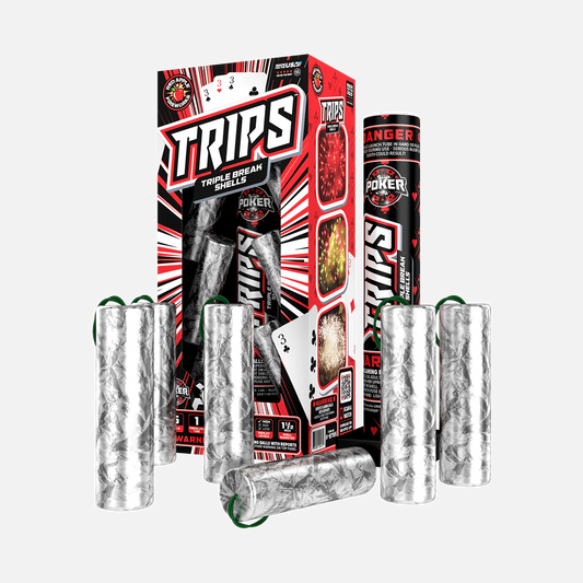 TRIPS™ cartuchos triples de 6 disparos con bolas de ruptura
