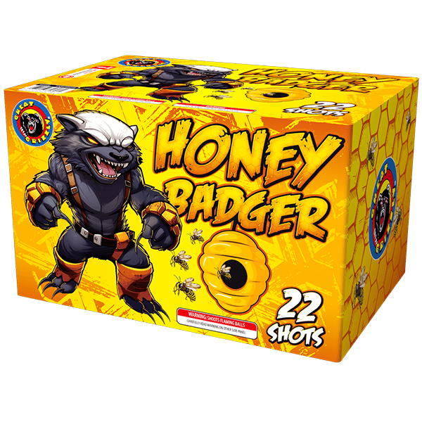 Tarta aérea Honey Badger 22 disparos XL