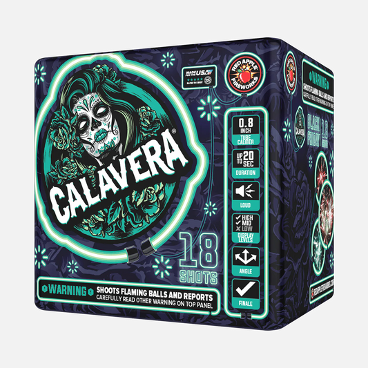 Black Friday Calavera® 18 Tiros Fuegos Artificiales Aéreos Estándar