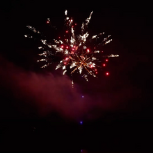 Blue Tail to Sizzle Spider w/ R Strobe & B Pistil 49-Shot Pro-Line Cake