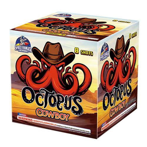 Octopus Cowboy 8-Shot Large Aerial Cake