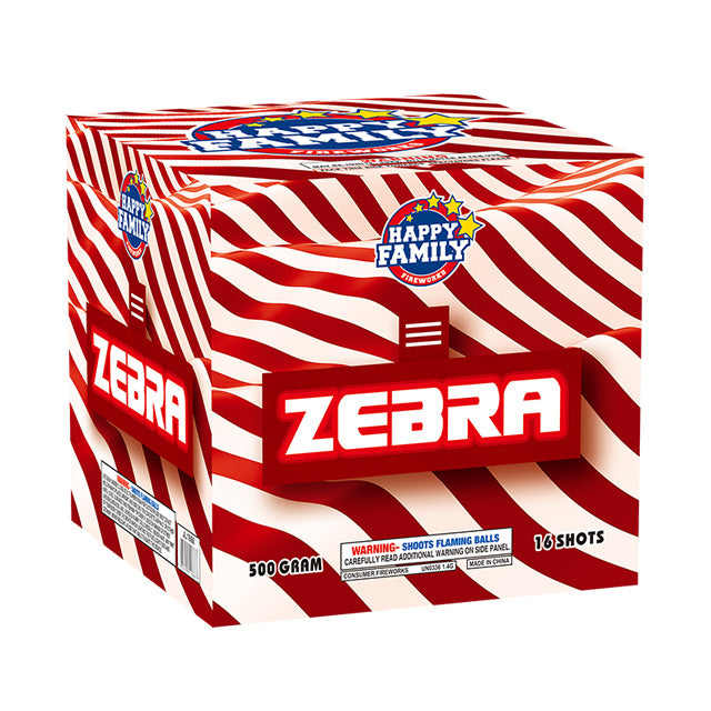 Pastel Aéreo XL Zebra de 16 Disparos