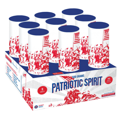 Patriotic Spirit 9-Shot XL Aerial Cake