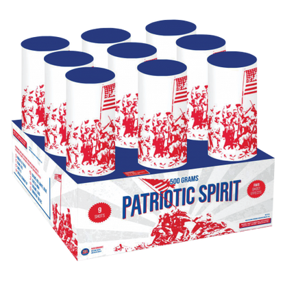 Patriotic Spirit 9-Shot XL Aerial Cake