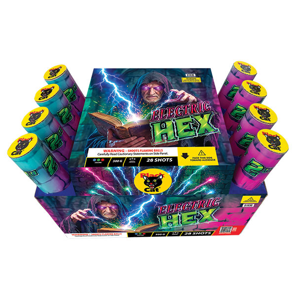 Electric Hex 28-Shot XL Aerial Cake