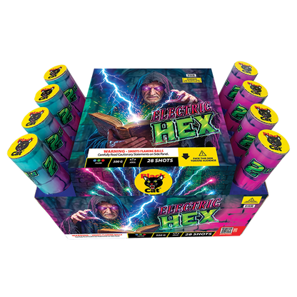 Electric Hex 28-Shot XL Aerial Cake