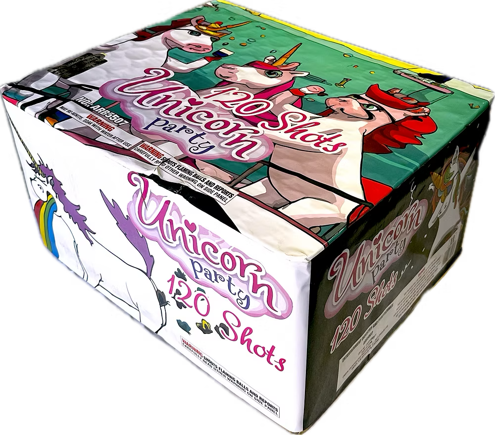 Unicorn Party 120-Shot XXL Aerial Cake