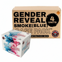 Pastel de Humo (Azul) 30 Disparos XL Revelación de Género | Pack de Caja™ 4/1