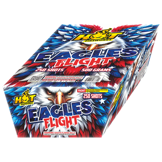 Eagles Flight 250-Shot XL Zipper Aerial Cake