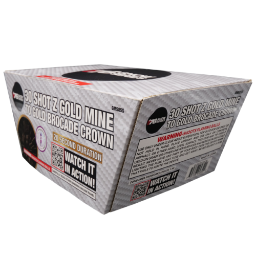 Z Gold Mine to Gold Brocade Crown (20sec) 30-Shot XL Aerial Cake