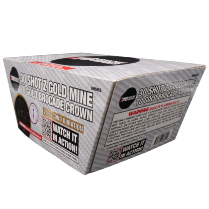 Z Gold Mine to Gold Brocade Crown (20sec) 30-Shot XL Aerial Cake