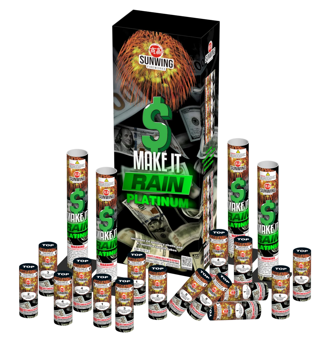 Make It Rain Platinum 24-Shot Canister Shell Kit
