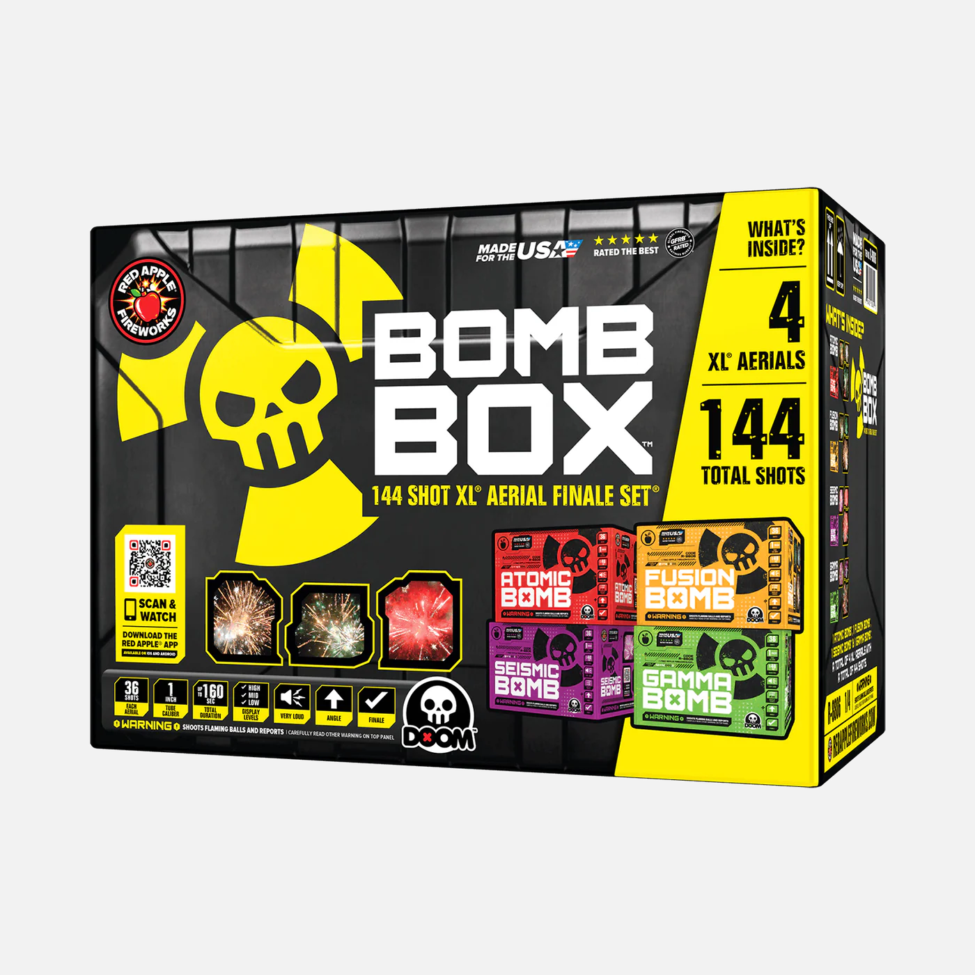 Bomb Box 144-Shot XL Aerial Finale Set
