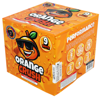 Orange Crush 9-Shot V.I.P 18-Shot Large Aerial Cake Aerial Cake