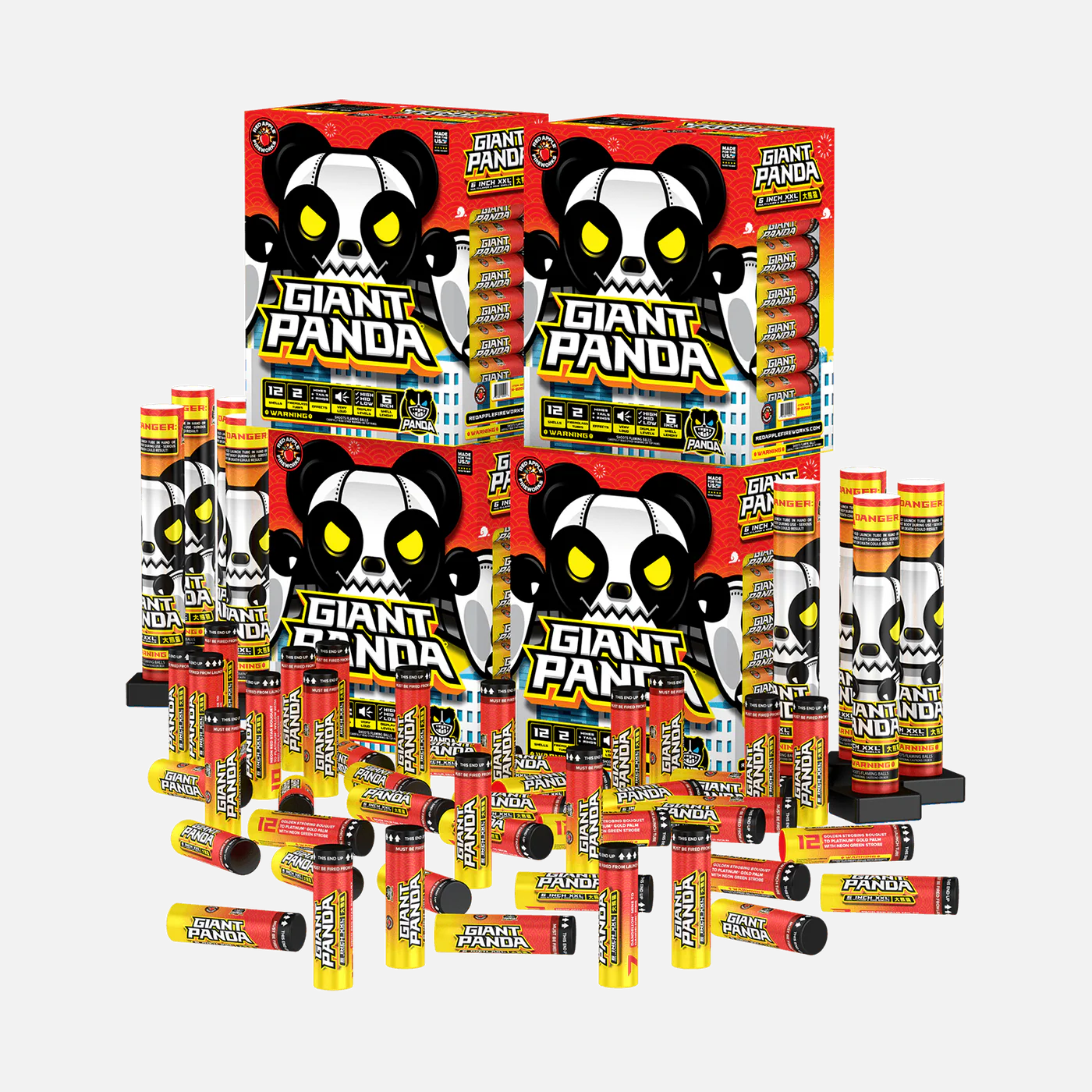 Giant Panda 12-Shot 6 in. XXL Canister Shells