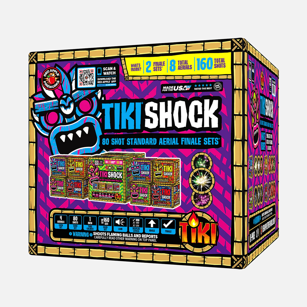 ¡Tiki® Shock! Set de Final de Aéreo Estándar de 80 Disparos®