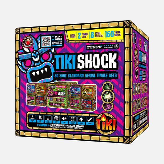 ¡Tiki® Shock! Set de Final de Aéreo Estándar de 80 Disparos®