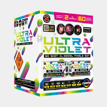 Juego de pirotecnia final aérea Ultraviolent® 60 Shot XL®