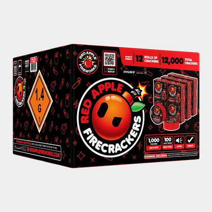 Petardos Red Apple® Bombs de 1,000 tiros con final de 100 disparos