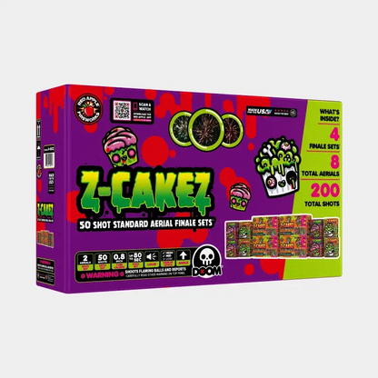 Z-Cakez™ Baterías de Fuegos Artificiales Estándar de 50 Disparos®