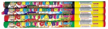 Vela Romana de 5 Tiros Crazy Aces (Paquete de 4)