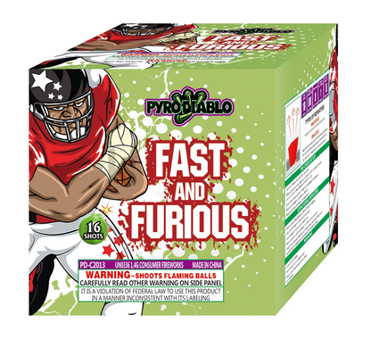 Pastel aéreo estándar de 16 disparos de Fast and Furious