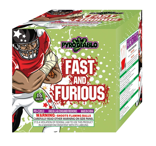Pastel aéreo estándar de 16 disparos de Fast and Furious
