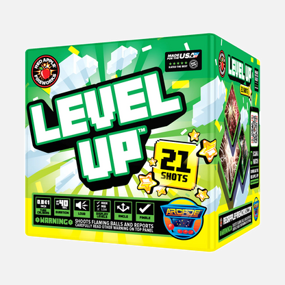 Level Up™ 21 disparos - Fuegos artificiales aéreos estándar