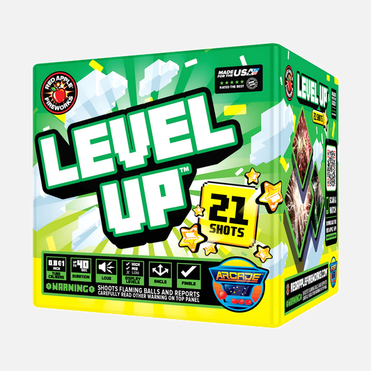 Level Up™ 21 disparos - Fuegos artificiales aéreos estándar