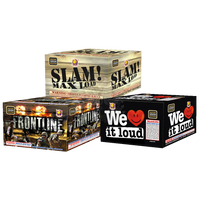 The War Box Assortment 15-Shot Large Aerial Cake | Case Pack™ 2/3