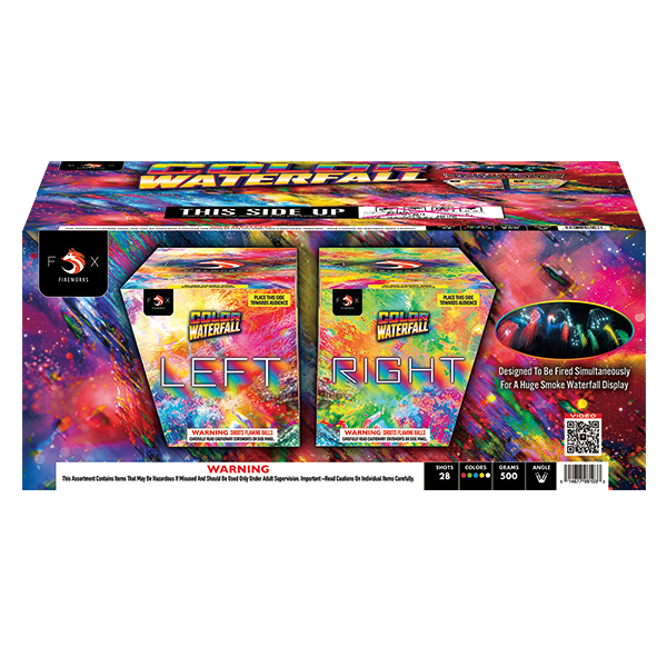 Color Waterfall 28-Shot 1000 Gram Finale Kit