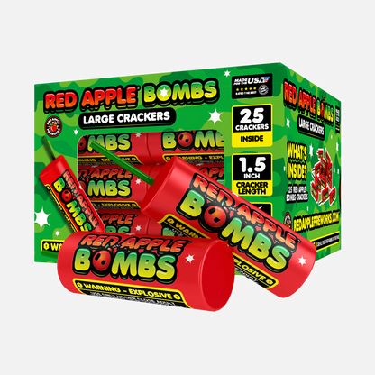 Petardos Red Apple® Bombs M-1000 de 25 disparos en caja