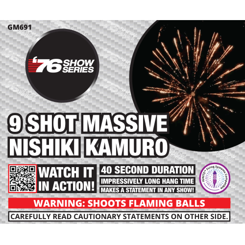 Nishiki Kamuro (40sec) 9-Shot XL Aerial Cake