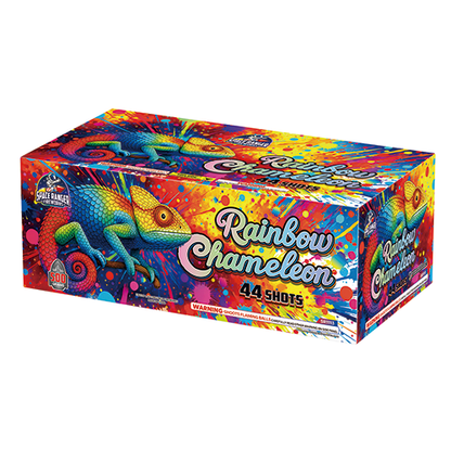 Rainbow Chameleon 44-Shot XL Aerial Cake
