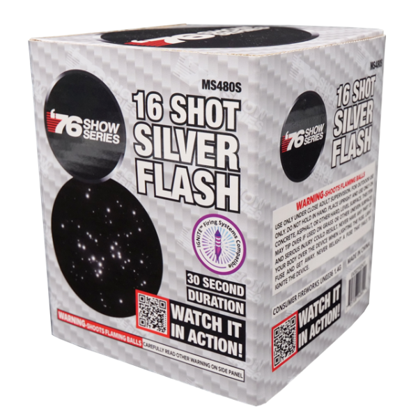 Silver Flash (30sec) 16-Shot Standard Aerial Cake