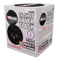 Silver Flash (30seg) Tarta Aérea Estándar de 16 Disparos